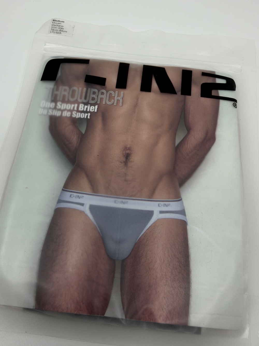 CIN2 Throwback Men's Riley Red Briefs - Red - Picture 2 of 3
